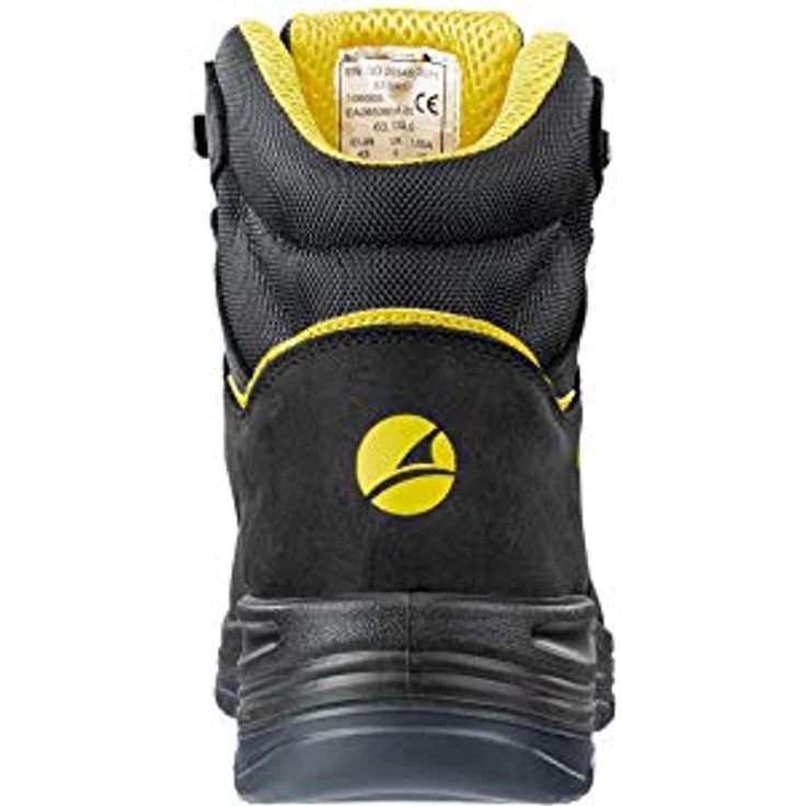 Albatros GRAVEL MID Sicherheitsschuh, multifunktional mit rutschfester TPU-Laufsohle, schwarzes Vollrindleder – Bild 4