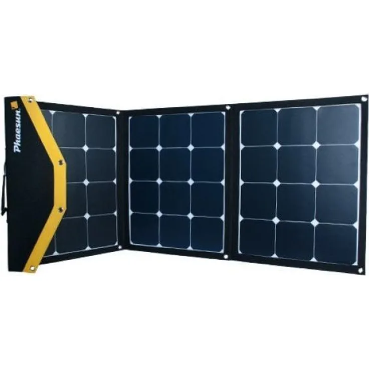 Phaesun Fly Weight 135Wp, Faltbares Solarpanel mit 135 W Leistung, 3.6 kg, mono, Textilrahmen, 12 VDC