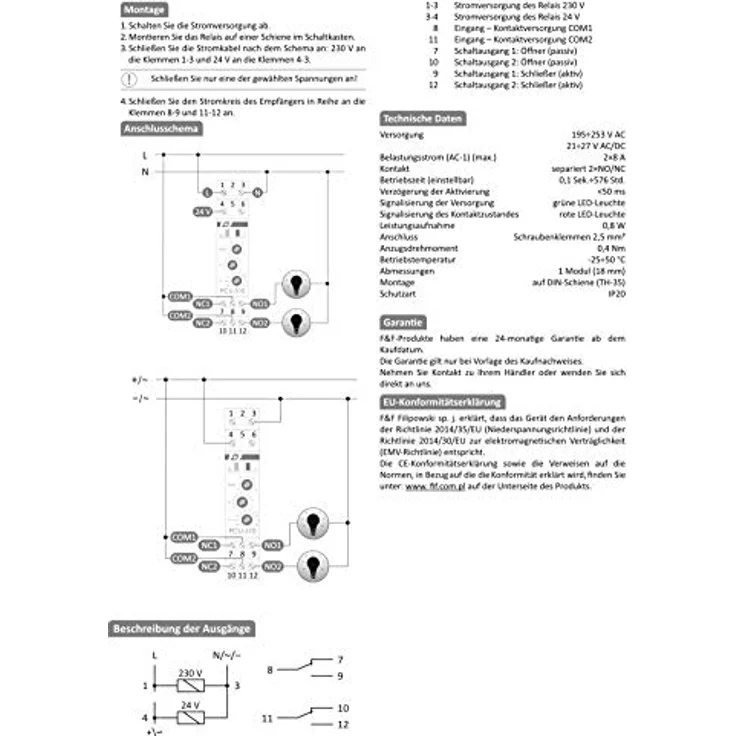 F2 PCU-510 DUO, Multifunktionszeitrelais für Zeitschaltanwendungen, robust und langlebig – Bild 5