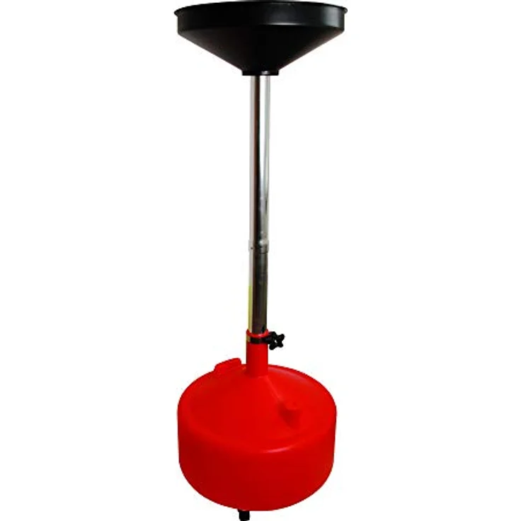 BGS Diy 8640, Höhenverstellbarer Altöl-Aufnahmebehälter, 30 l, Kunststoff mit Stahl-Ablaufrohr – Bild 3
