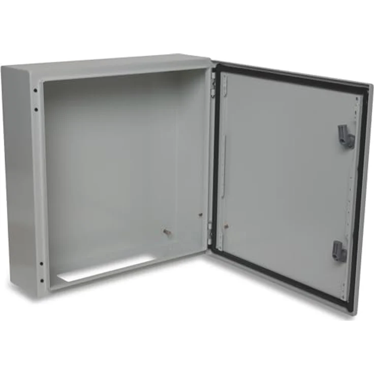 BOXEXPERT Treva Verteilerkasten IP66, wasserdichtes Stahlblechgehäuse 500x500x150mm, grau, robust und temperaturbeständig von -25°C bis +40°C, IK10 Schlagfestigkeit – Bild 2