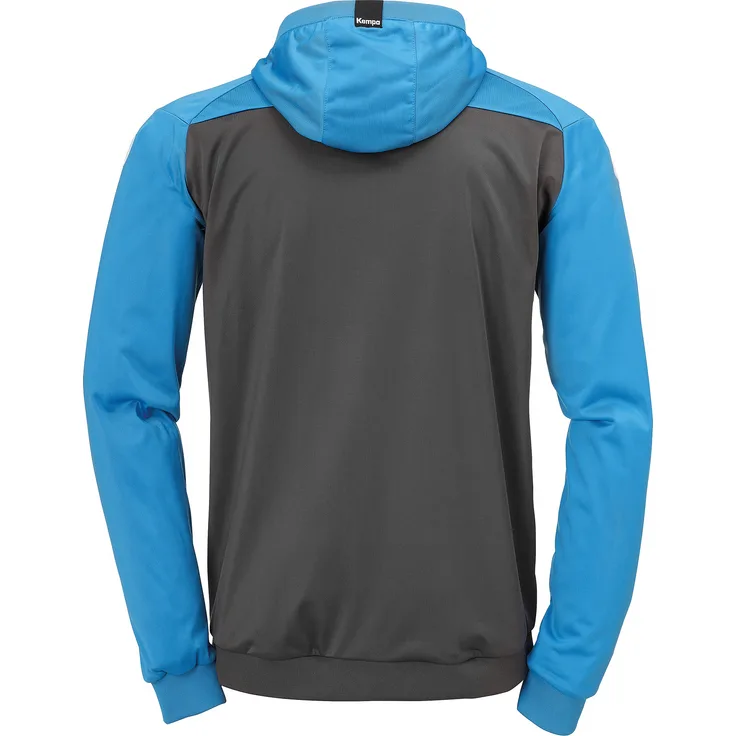 Kempa Trainingsjacke PRIME MULTI Unisex 2005118_01 anthra/kempablau XXL, Polyester, Kapuze, 3D-Optik