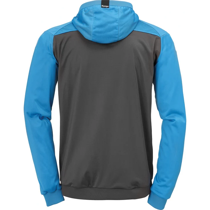 Kempa Trainingsjacke PRIME MULTI Unisex 2005118_01 anthra/kempablau XXL, Polyester, Kapuze, 3D-Optik