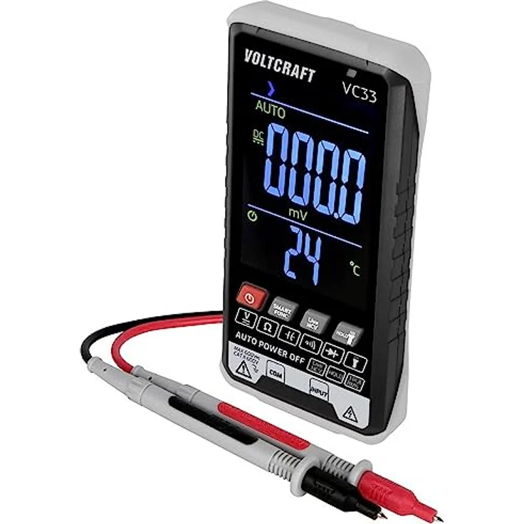 VOLTCRAFT VC33 Multimeter I präzise AC/DC Spannungsmessung bis 600V I 5999 Counts I Digitales True RMS Messgerät – Bild 3
