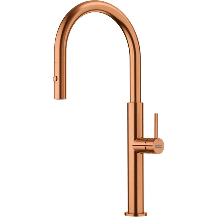 FRANKE Küchenarmatur 115.0741.698, 360° schwenkbarer Auslauf mit Auszugsbrause, Höhe 46,7 cm, für Ø 35 mm Lochbohrung