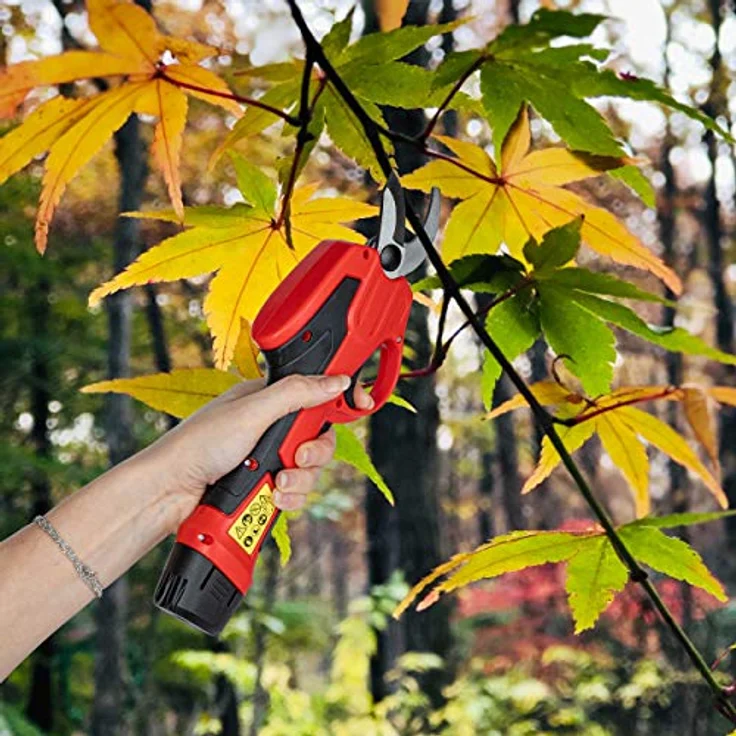 ONVAYA Elektrische Gartenschere mit Teleskopstiel | Astschere | Strauchschere mit Akku | Baumschere | Teleskopschere | Astschneider – Bild 7