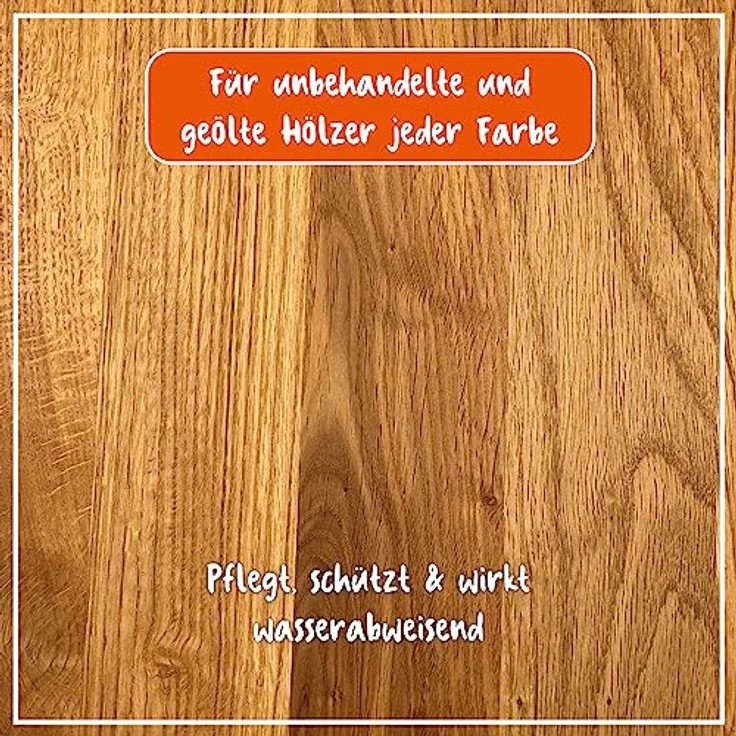 POLIBOY Möbel Öl - nährendes Holzpflegemittel für Holzmöbel - farbloses Holzöl - 2x 200ml mit Baumwolltuch - Made in Germany – Bild 2