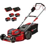 Einhell Akkurasenmäher Professional GP-CM 36/52 S Li BL, 52 cm Schnittbreite, 4 x 5,2 Ah Plus Akkus und 2 Twincharger