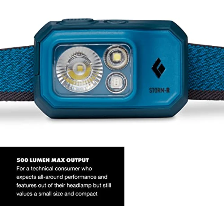 Black Diamond Storm 500-r Headlamp Blau, Stirnlampe, Größe One Size - Farbe Azul – Bild 2