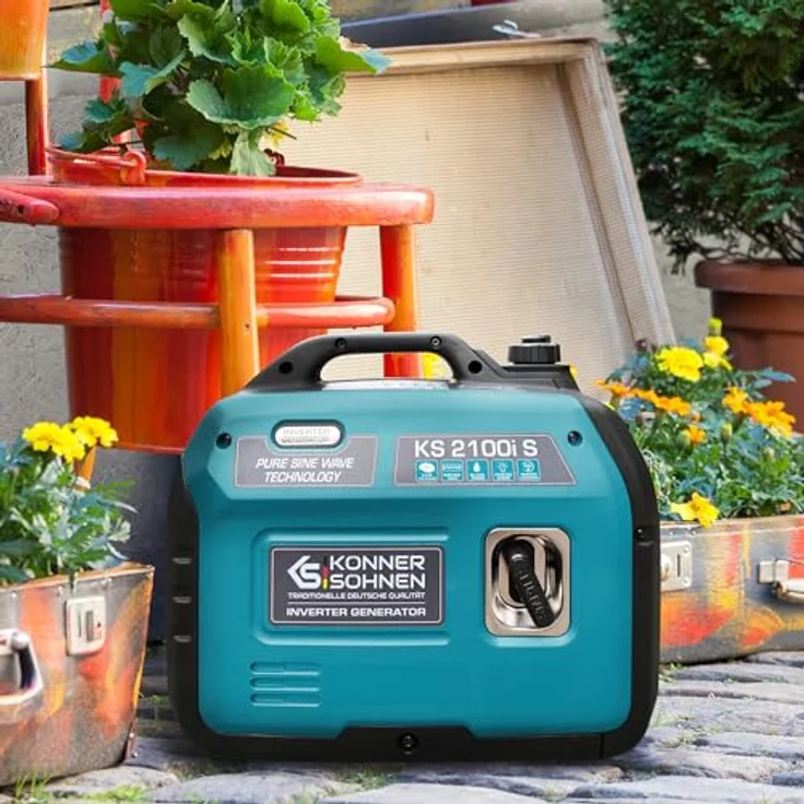 Könner & Söhnen KS 2100i S Inverter Stromerzeuger 2000W, tragbar, geräuscharm, ECO-Modus, 62 dB, mit USB-Anschlüssen – Bild 3
