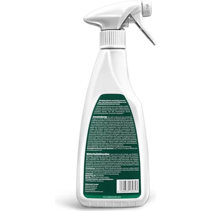 Silberkraft Milbenspray für Hase/Kaninchen, effektives Kontakt- und Umgebungsspray, 500 ml, ohne Nervengifte – Bild 9