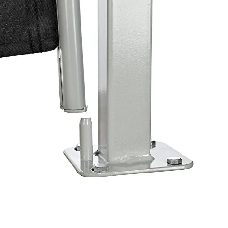 Mucola Seitenmarkise ausziehbar Sichtschutz blickdicht Seitenrollo Wandhalterung Sichtschutzwand Windschutz - Schwarz 160x300 cm – Bild 6