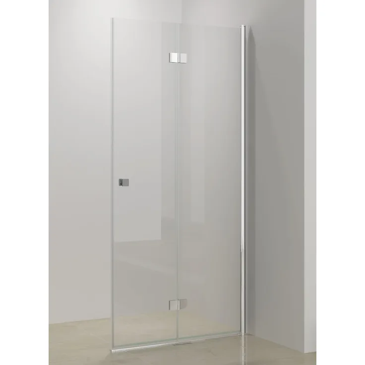 STANO HARLEEM FLEX Nischen Falttür, 6 mm ESG Glas, links, 96,5 - 98 cm, platzsparend und elegant