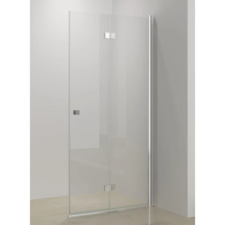 STANO HARLEEM FLEX Nischen Falttür, 6 mm ESG Glas, links, 96,5 - 98 cm, platzsparend und elegant