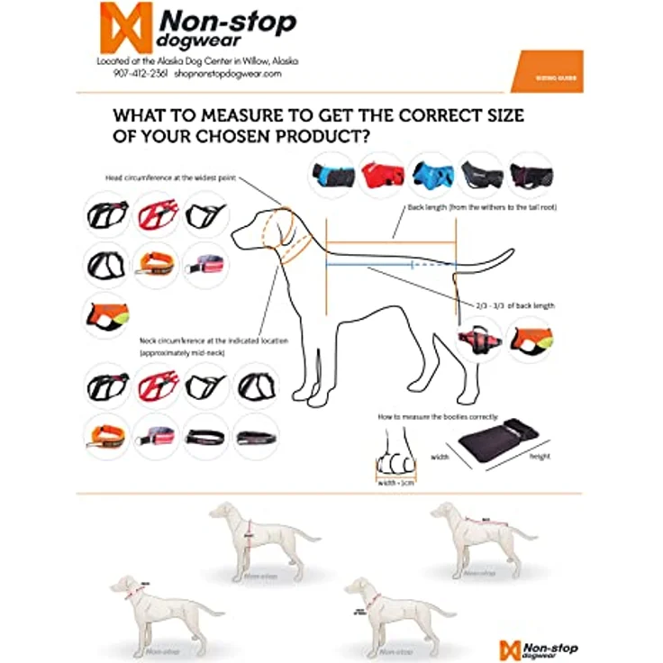 Non-stop dogwear LINE HARNESS 5.0, Ergonomisches Hunde-Geschirr mit 3 Leinenbefestigungspunkten, schwarz – Bild 8