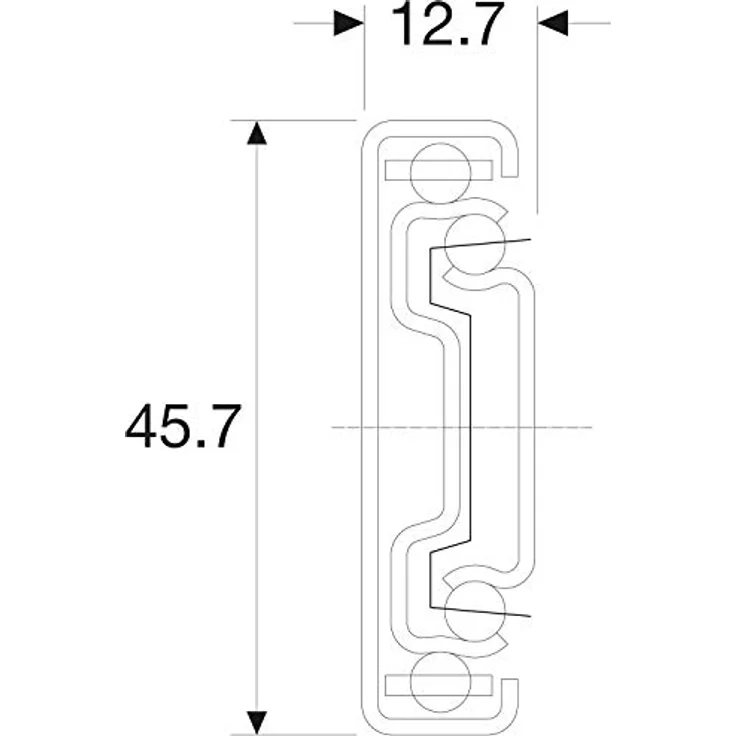 Accuride Schubladenauszüge Kugel-Vollauszüge 3832 350mm 45kg hell chromatiert – Bild 3