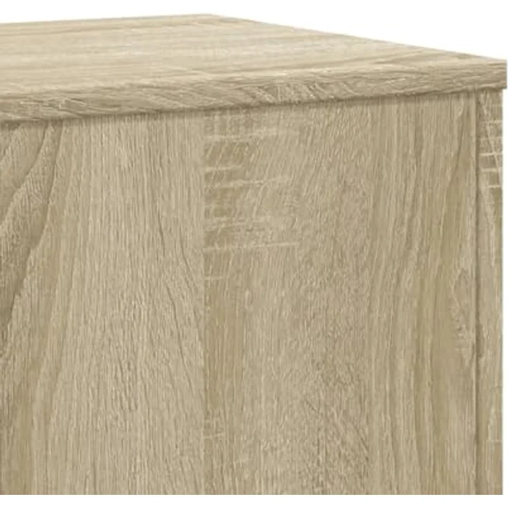 vidaXL Blumenständer Pflanzenständer Sonoma-Eiche 33x33x100 cm Holzwerkstoff (1 St) - Stabiles und langlebiges Material, zeitloses Design – Bild 7