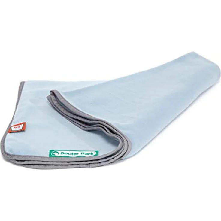 Doctor Bark | kuschelige Hundedecke waschbar bis 95°C, hygienische, weiche Fleecedecke für Sofa und Hundebett, Flauschige Haustierdecke - Made in Germany (L - 120x90 cm/Hellblau) – Bild 4