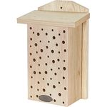 Dehner Natura Insektenhotel Laurentia, ca. 19 x 30 x 11 cm, Kiefernholz/Metall, Natur
