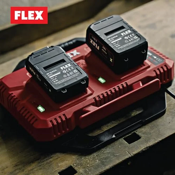 FLEX Doppel-Schnellladegerät 12/18 V CA SP 2x12/18, mit Ladezustandsanzeige und kompakter Wandmontagevorrichtung – Bild 5