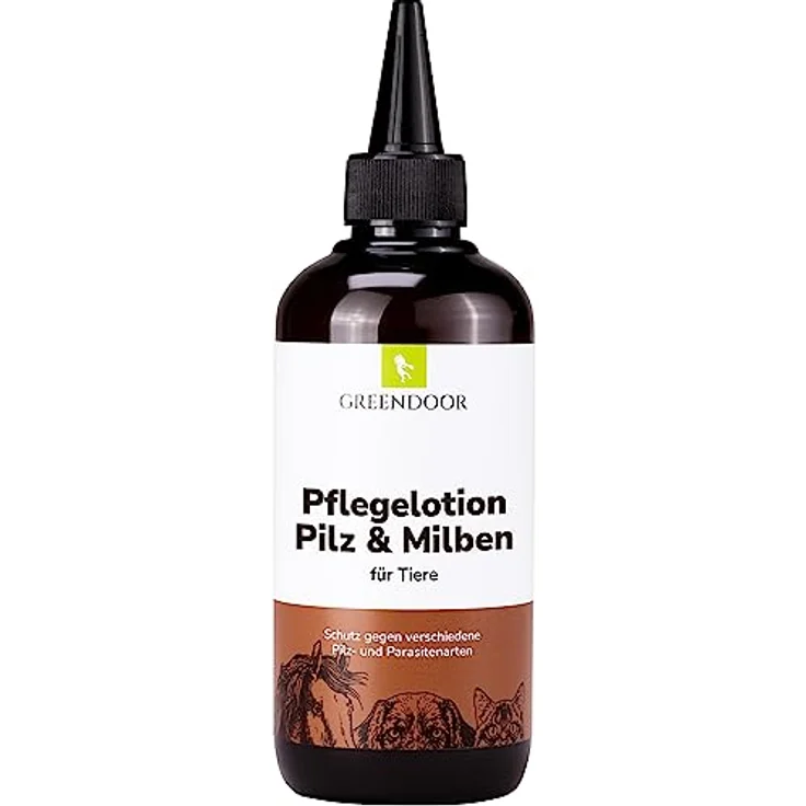 GREENDOOR Fellpflege Pflegelotion bei Pilz- und Milbenbefall, natürliche Hautregeneration und juckreizstillend, 100% Rezyklat – Bild 1