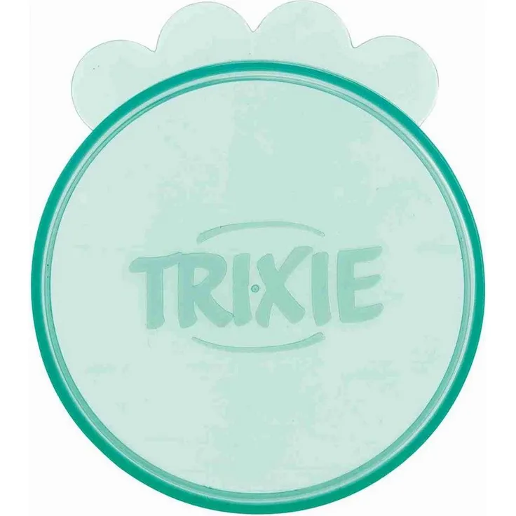 TRIXIE Napfunterlage Dosendeckel, praktische Kunststoffdeckel für Futterdosen, spülmaschinenfest