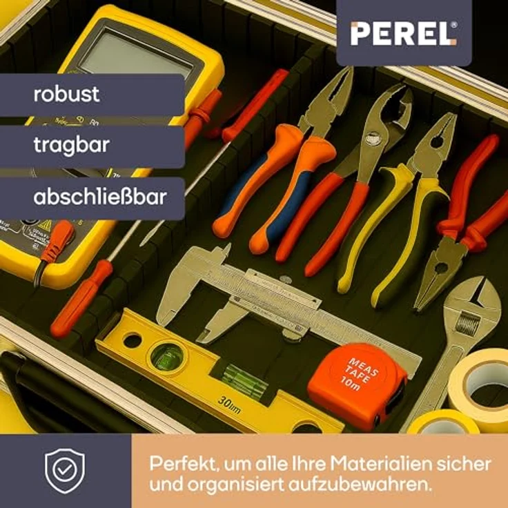 Perel 1819 Werkzeugkoffer aus Aluminium – Bild 3