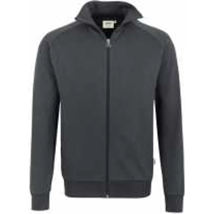 HAKRO Sweatjacke College 606, anthrazit, 2XL