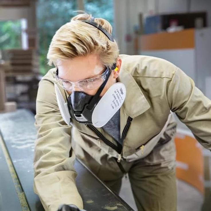 Dräger X-plore 3500 Halbmasken-Set inkl. P3 Partikelfilter Handwerker und Heimwerker Größe M – Bild 8