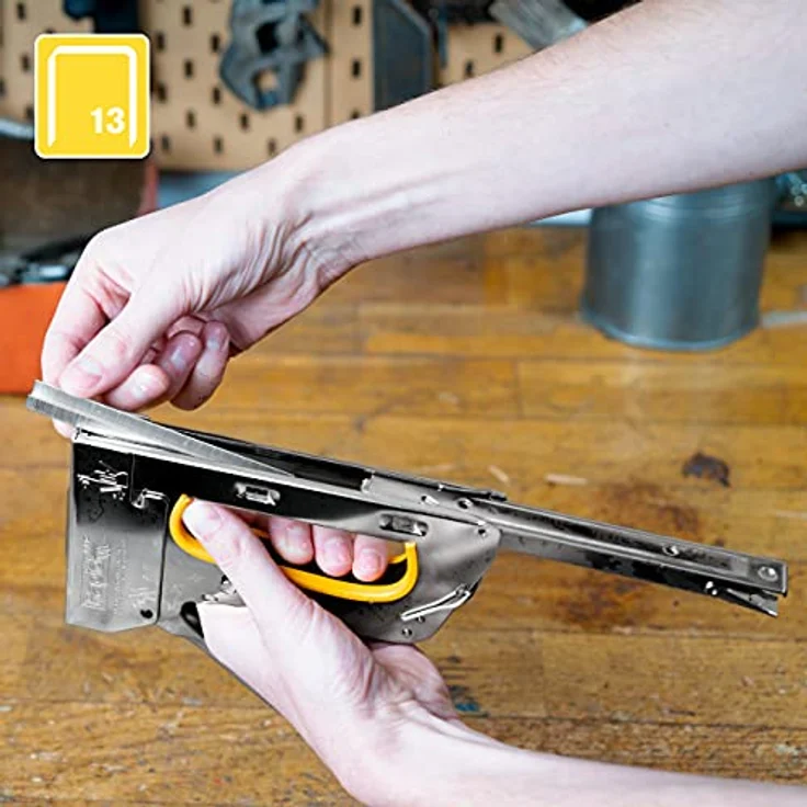 Rapid Handtacker, R33 Ergonomic, Stahl, dreistufige Schlagkraftregelung, ergonomischer Griff – Bild 3