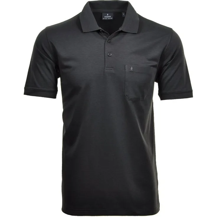 RAGMAN Poloshirt, klassischer Freizeit-Look mit Polokragen und Logostickerei, marineblau