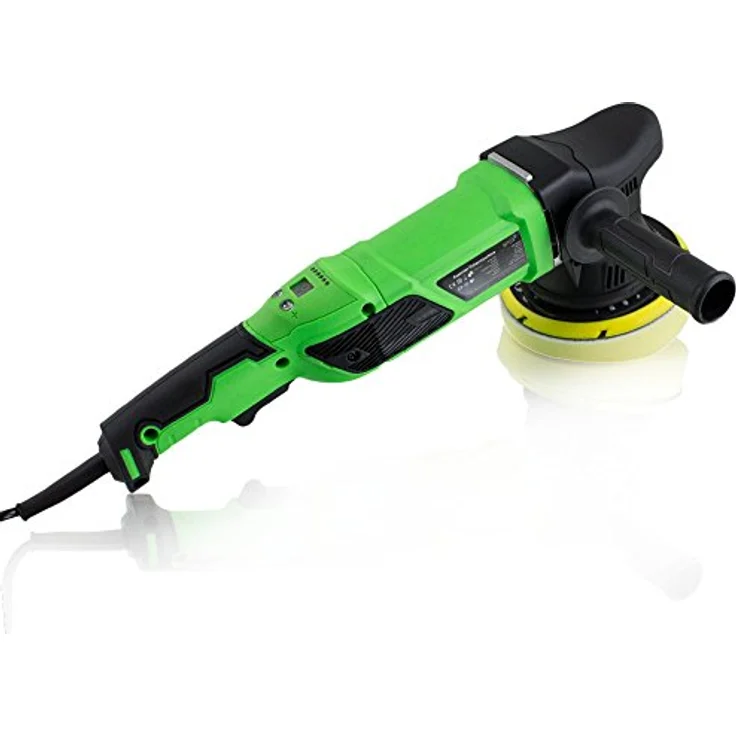 Bituxx Exzenter Poliermaschine MS-16003, 950W mit elektronischer Drehzahlregelung, grün und schwarz – Bild 2