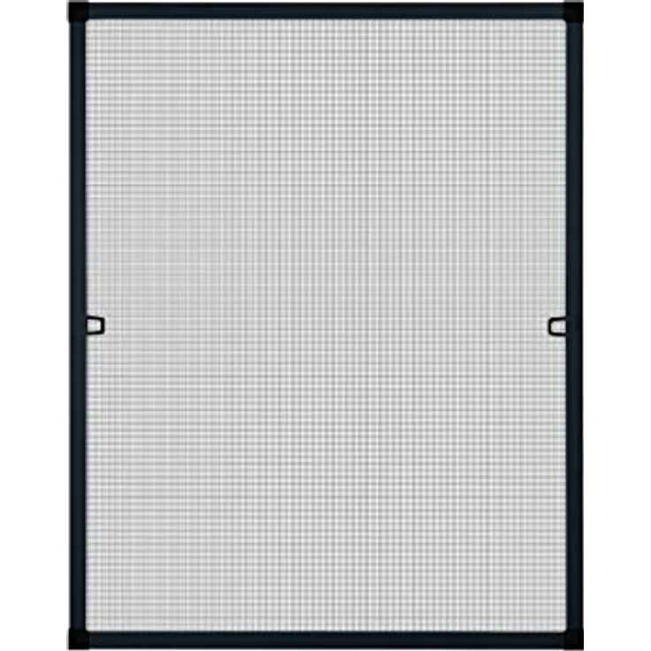 APANA Fenster Fliegengitter mit Alurahmen & Fiberglasgewebe, Insektenschutz Fenster ohne Bohren, 130 x 150 cm, Anthrazit – Bild 1