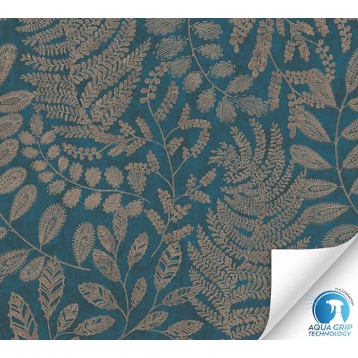 Livingwalls DESIGNDROP vorgeleimte Vliestapete, Holzoptik in Braun, Beige und Schwarz, Tapezieren ohne Kleister, Made in Germany, 0,53 x 10,05 m – Bild 5