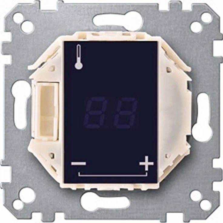 Schneider Electric Merten Universal Temperaturregler-Einsatz MEG5775-0000, Touch-Display, Unterputz, programmierbar für Heiz- und Kühlsysteme