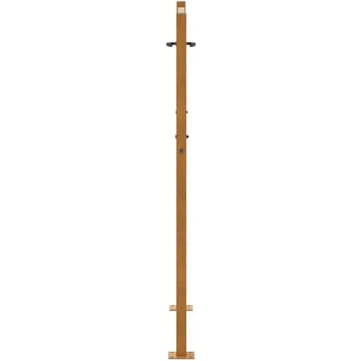 vidaXL Gartentor 105x130 cm Rostiger Wetterfester Stahl Blatt-Design Abschließbar – Bild 6