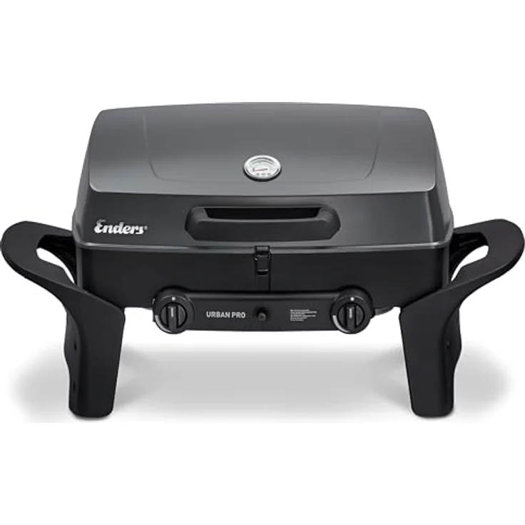 Enders Urban Pro Tischgrill Gasgrill klein, Grillfläche 48 x 32 cm, Edelstahl, mit Thermometer, mit Deckel – Bild 6