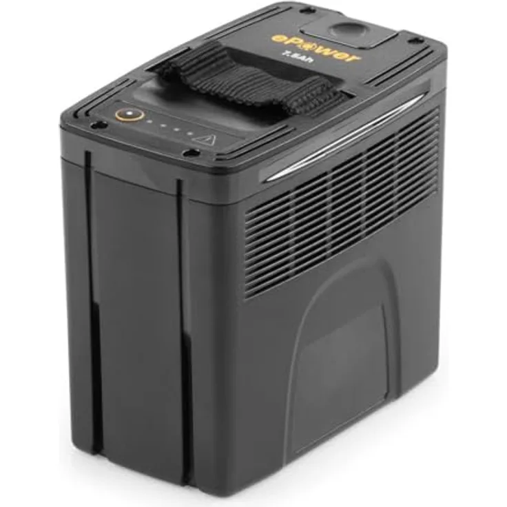 STIGA ePower 48V 7.5Ah Akku für Gartengeräte, hohe Kapazität, Schnellverschluss, universelle Kompatibilität, LED-Anzeigen, ergonomischer Stoffgriff