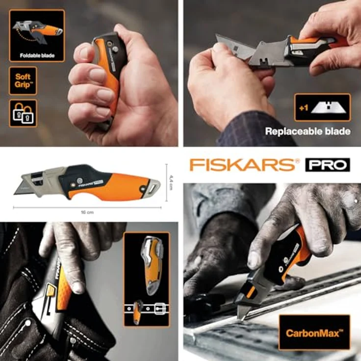 Fiskars 1027224 CarbonMax Universal-Klappmesser – Bild 2