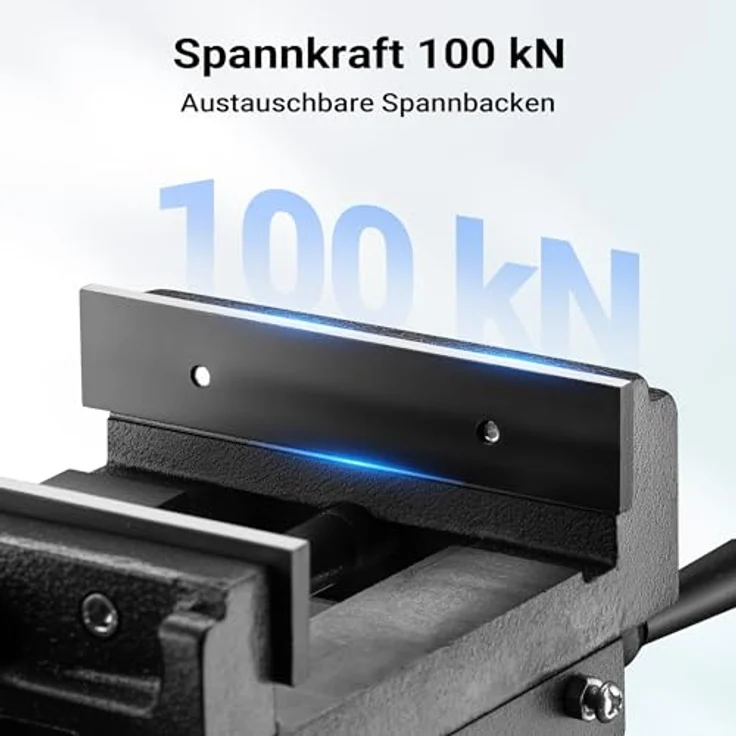 Wiltec - Maschinenschraubstock Schraubstock2-Achsen 150 mm Kreuztisch Frästisch Werkbank Arbeitstisch – Bild 6