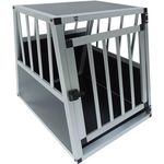 Spocado Villa Hunde Transportbox - Sicherer, bequemer Transport für deinen Hund - Stabile Konstruktion, leicht, langlebig und einfach zu reinigen (69 x 60 x 54 cm) - Weiß