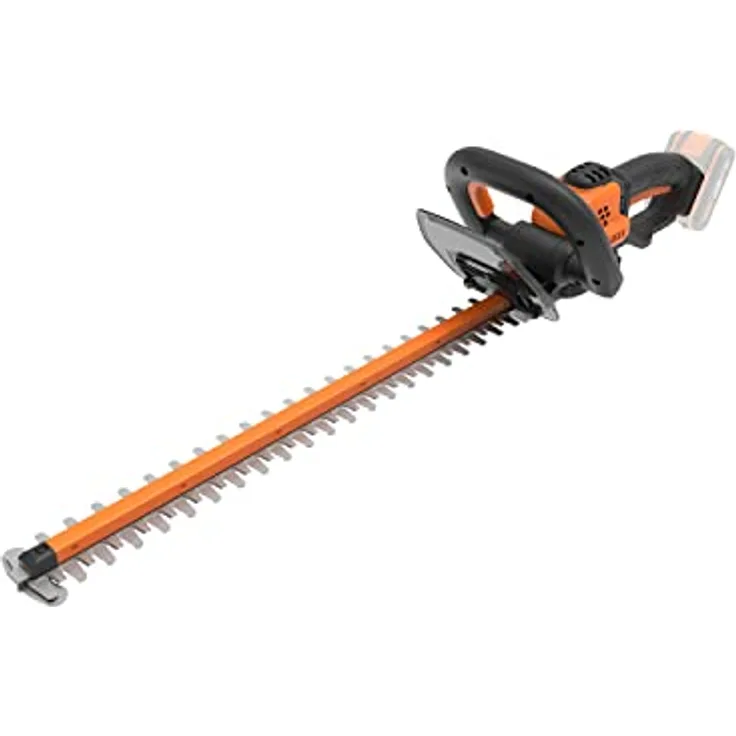 WORX WG264E.9 Akku-Heckenschere 20V - effizienter & präziser Schnitt durch hochwertige Doppel Klinge - 56 cm Schwertlänge - Messerspitzenschutz - PowerShare kompatibel - ohne Akku & Ladegerät