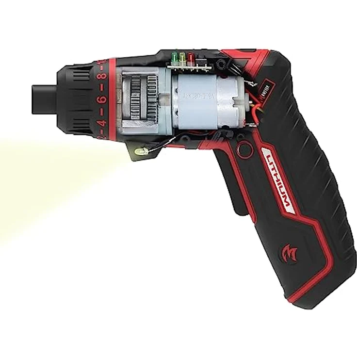 KS Tools eMONSTER 1/4“ Akku-Bit-Schrauber-Satz, 27-tlg., 3,6V mit ergonomischem Griff, USB-C aufladbar, Drehmomentvorwahl, LED-Arbeitslicht, in Kunststoffbox – Bild 18