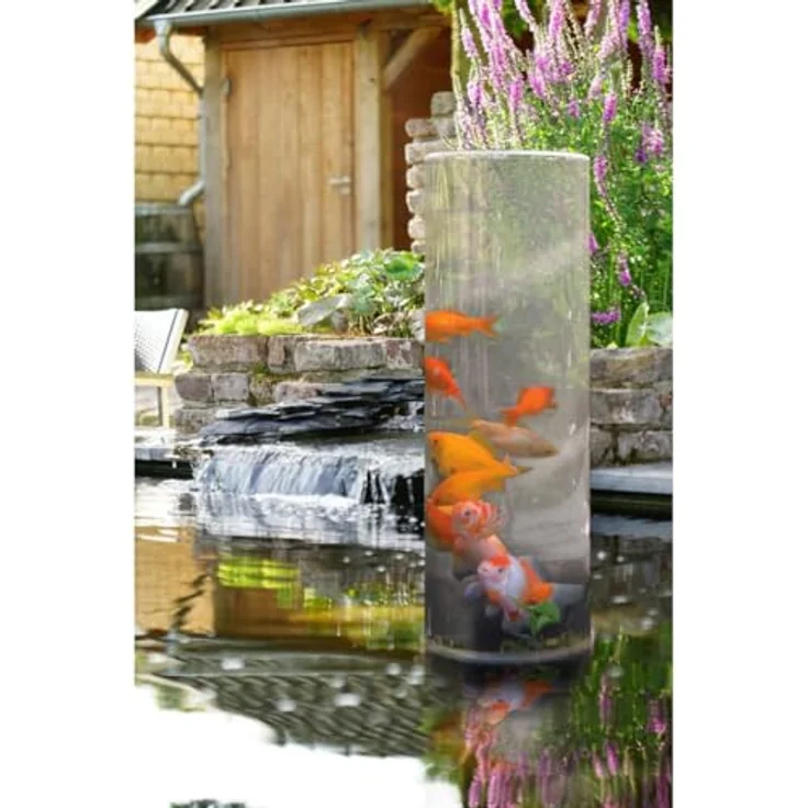 Ubbink Fischturm Goldfischrohr Fischsäule, 66 cm Acryl für Teich-Deko, schwarz – Bild 3