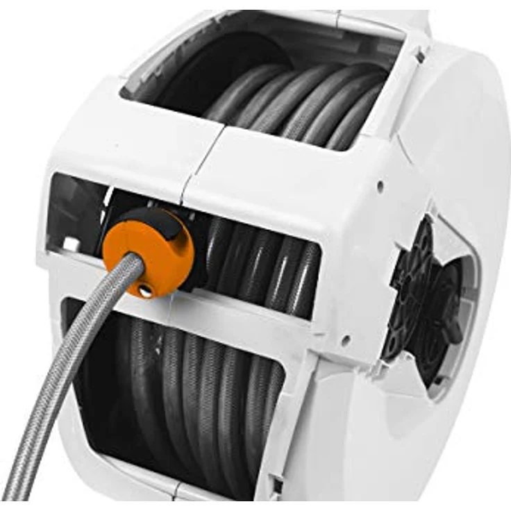 HOME It® Schlauchbox mit 35 m Gartenschlauch, automatische Aufrollung und 2 m Anschlussschlauch, Wandmontage möglich – Bild 5