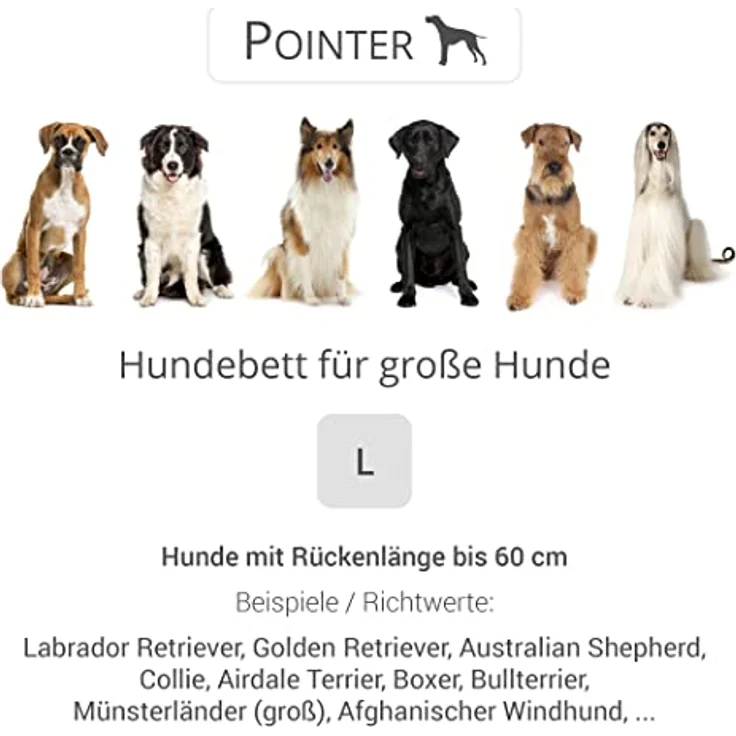 Doctor Bark Pointer | Hundedecke, gepolsterte Liegedecke, Hundematte waschbar (L - 110x90 cm, Goldbraun) – Bild 3