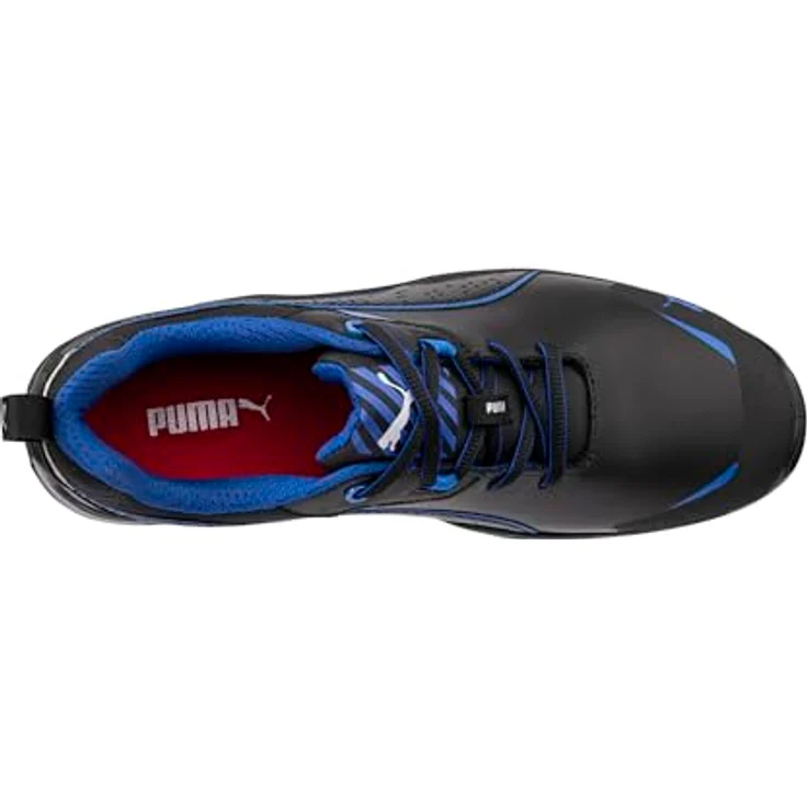 Puma Safety Krypton Blue Low S3S ESD FO SR 644270, Sicherheitshalbschuh Gr. 46, blau, mit Fiberglaskappe und Durchtrittschutz – Bild 4
