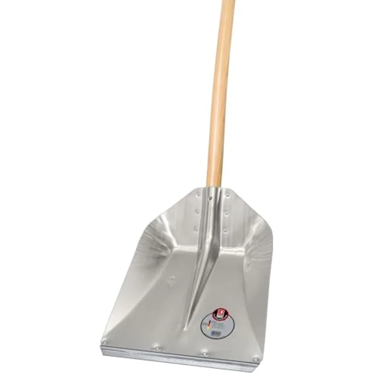 FAVORIT Hallenser Randschaufel, Leichtmetall, mit hochgezogener Schulter für mehr Füllvolumen, mit Schutzkante