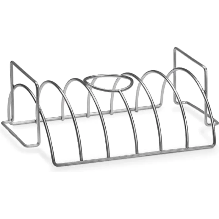 Napoleon Spare Rib Bratenhalter, Edelstahl, silber, 29 x 29 x 12 cm, 1 ml, 56019 – Bild 3