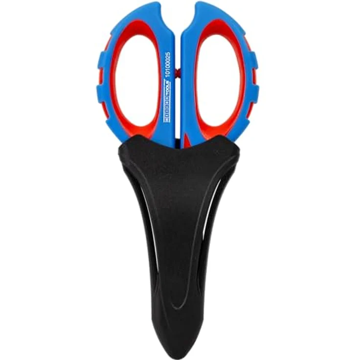 WEICON TOOLS Elektrikerschere XL; Elektriker Schere zum Schneiden, Abisolieren und Crimpen; mit Schutzhülle, von WEICON. – Bild 3